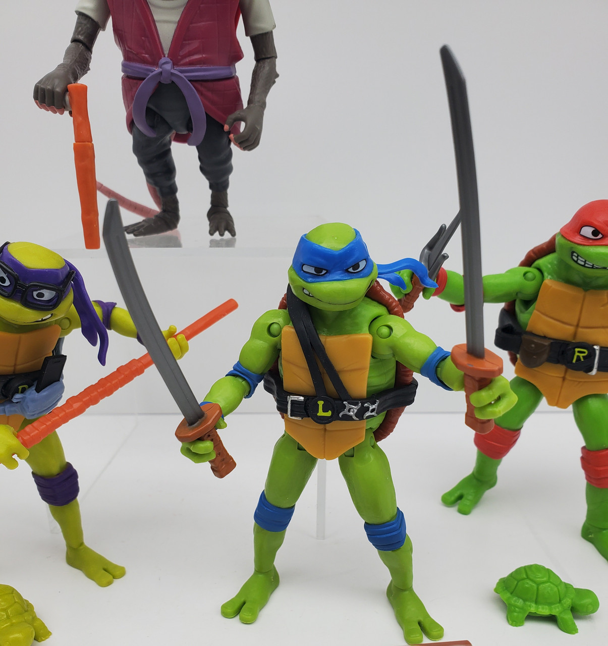 TMNT Mutant Mayhem Mike, Leo, Don, Raph and Splinter action figure