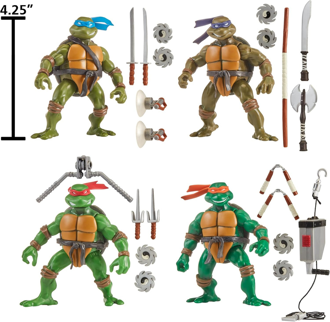 Playmates TMNT Teenage Mutant Ninja Turtles: 2003 Classic Turtle 4