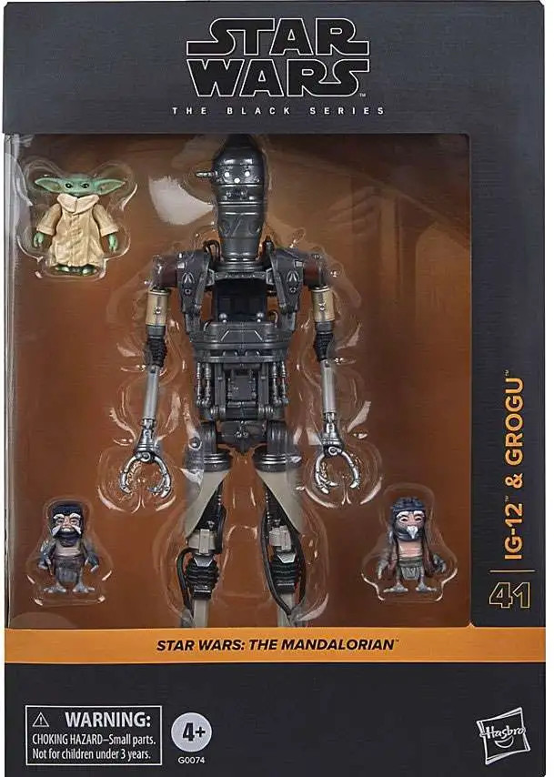 Hasbro Star Wars The Black Series #41 IG-12 and Grogu 6