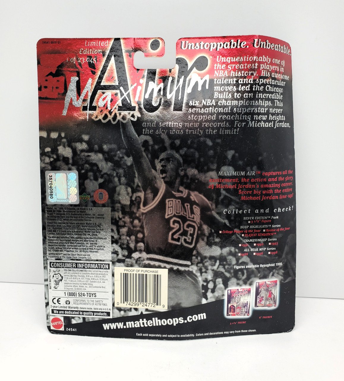 Mattel (1999) NBA Hoop Highlights Michael Jordan