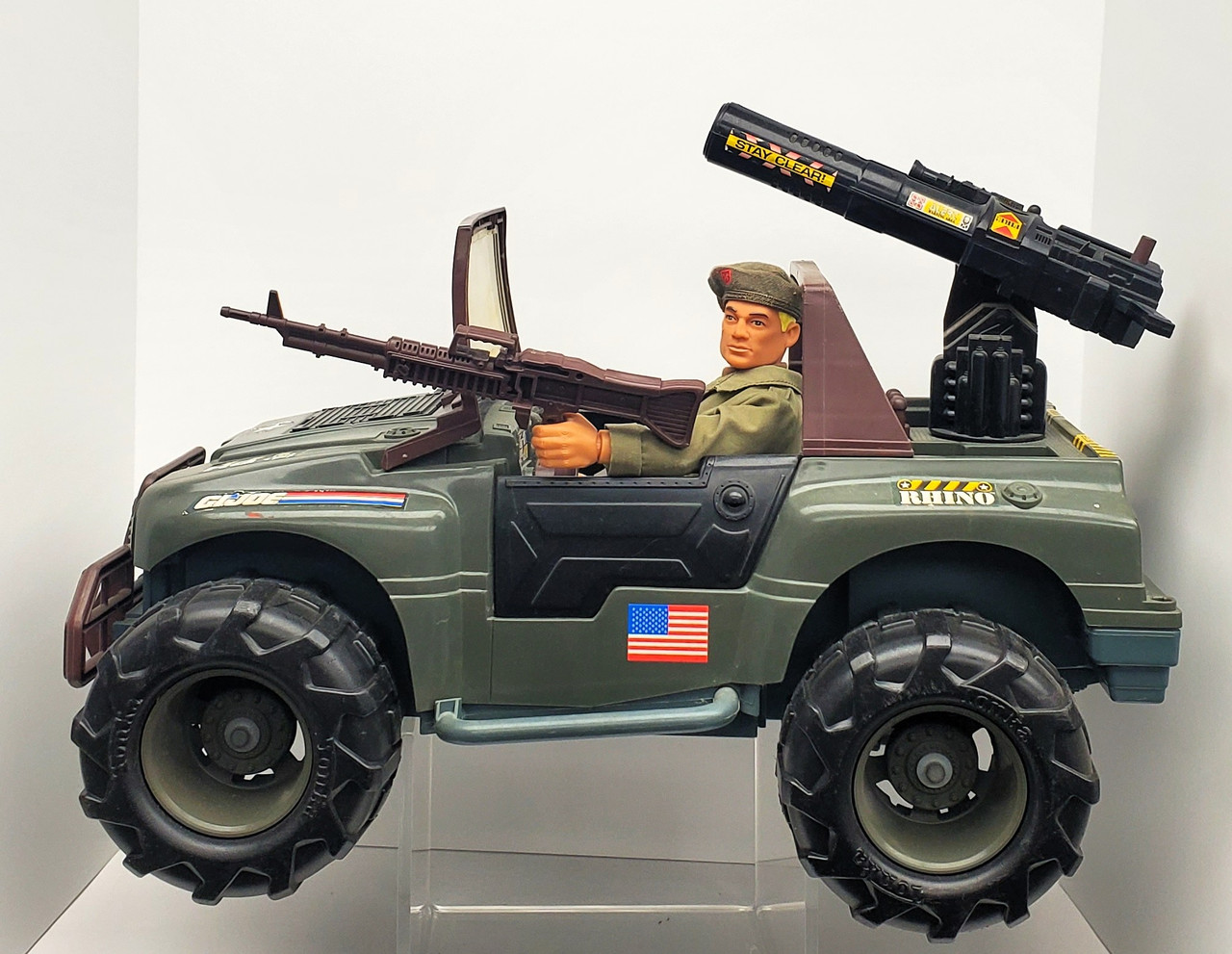 Hasbro (1993) G.I. Joe Hall Of Fame Rhino G.P.V. Jeep with Joe