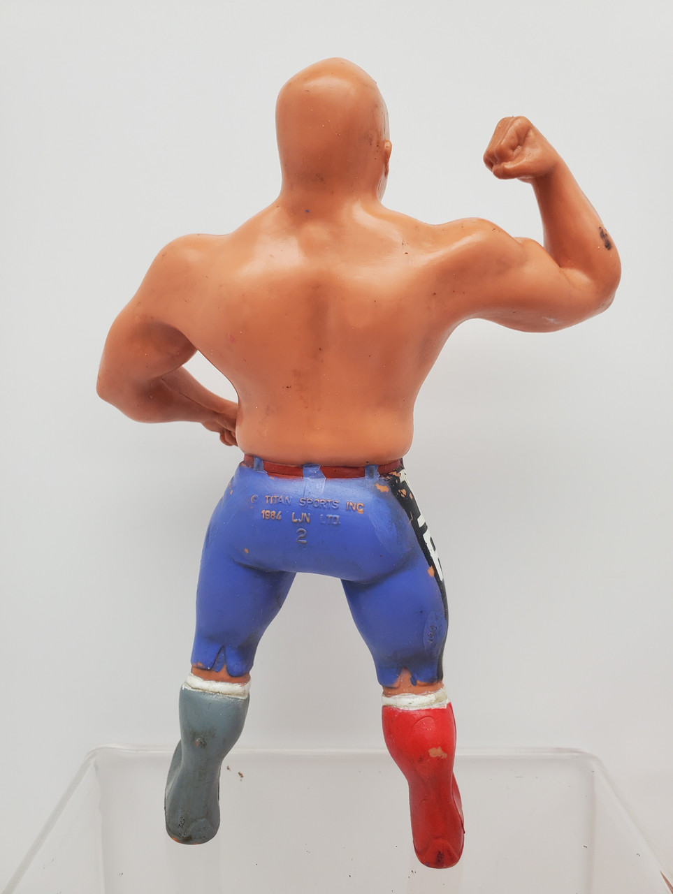 超レア本 The Leu Family's Family Iron 1984 LJN WWF Wrestling Superstars Carded Action Figure