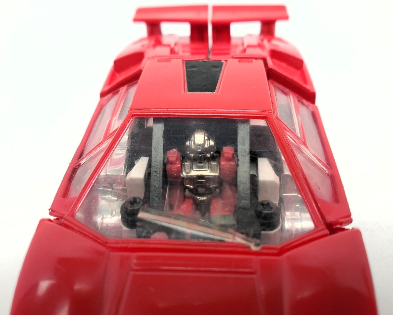 Takara (1980) Diaclone Mini Car Robot Red Lamborghi LP500S with driver
