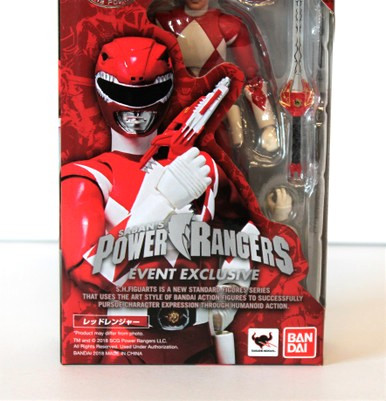 BanDai SHFiguarts MMPR Red Ranger SDCC 2018 Event Exclusive Action