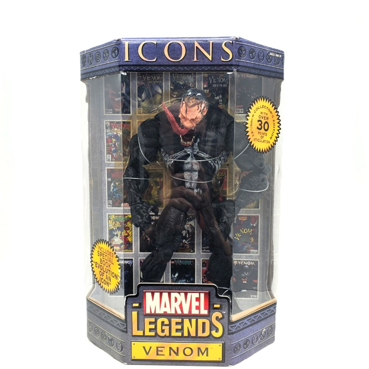 MARVEL LEGENDS VENOM ICONS フィギュア Amazon.com: MARVEL LEGENDS ICONS VENOM COLLECTOR'S EDITION