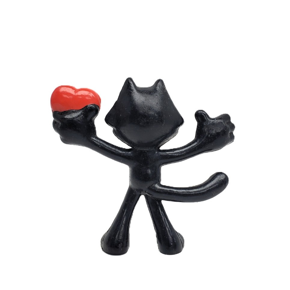 Applause (1989) Felix the Cat holding Heart PVC Figure