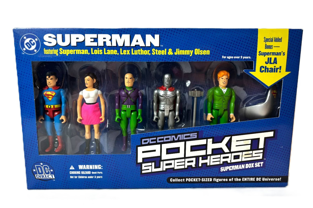 DC Comics Super Heroes フィギュアセット DC Comics Pocket Super Heroes Superman Box Set