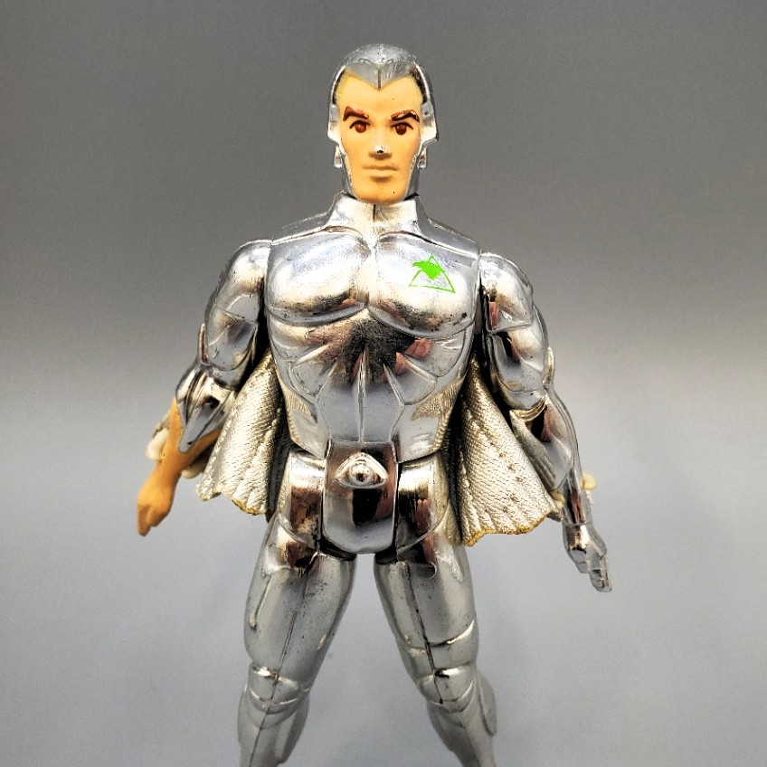Kenner (1986) SilverHawks Quicksilver with Tallyhawk #2 action