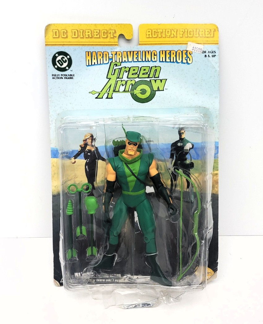 DC Direct Hard Traveling Heroes Green Arrow Action Figure (Damaged
