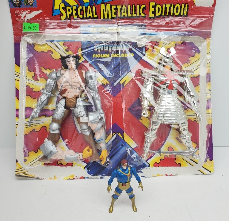 未開封☆シルバーサムライ＆ロボットウルヴァリン+α/X-MEN、TOYBIZ ToyBiz (1994) X-Men Robot Wolverine and Silver Samurai Action