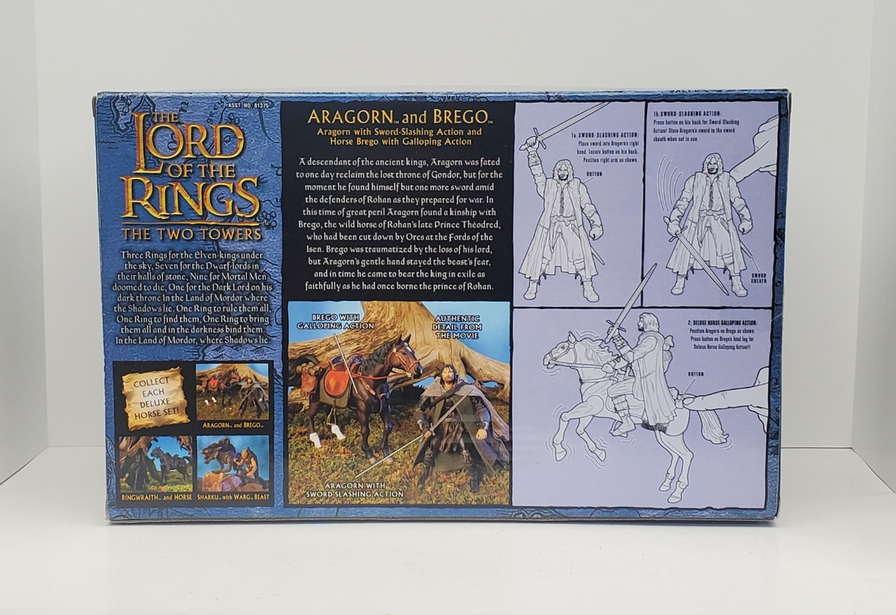 ToyBiz Lord of the Rings Aragorn (Strider) with Brego Deluxe Horse