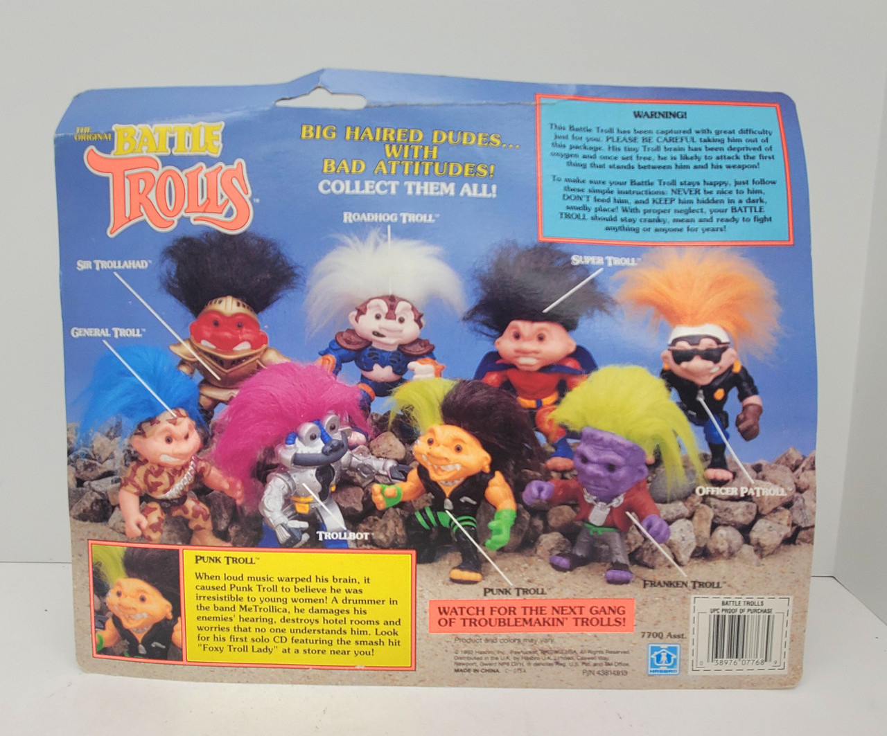 Hasbro 1992 Battle Trolls Punk Troll Action Figure Hasbro 1992 Battle Trolls Punk Troll Action Figure
