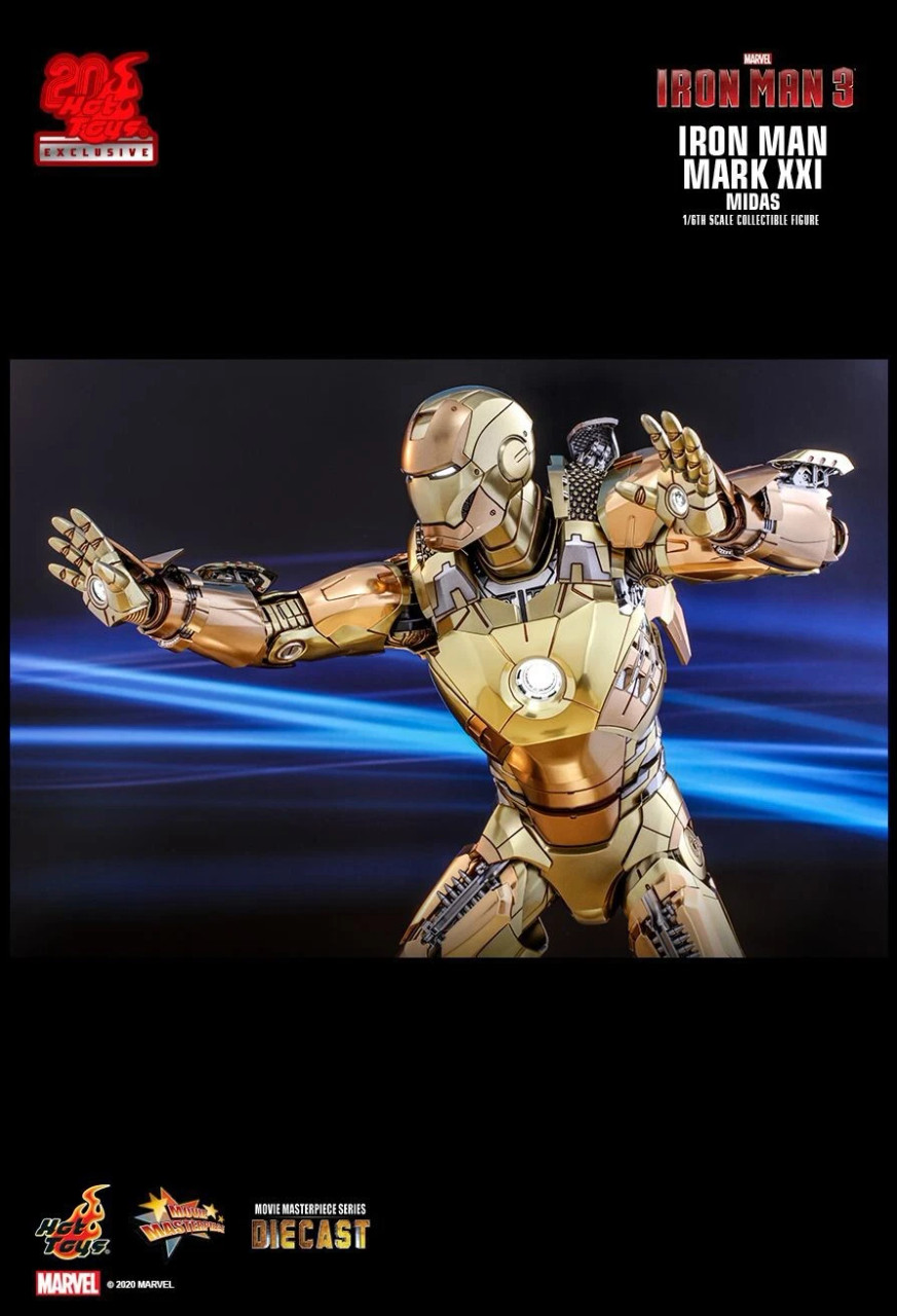 Hot Toys Iron Man Mark XXI Midas Sixth Scale Figure Movie