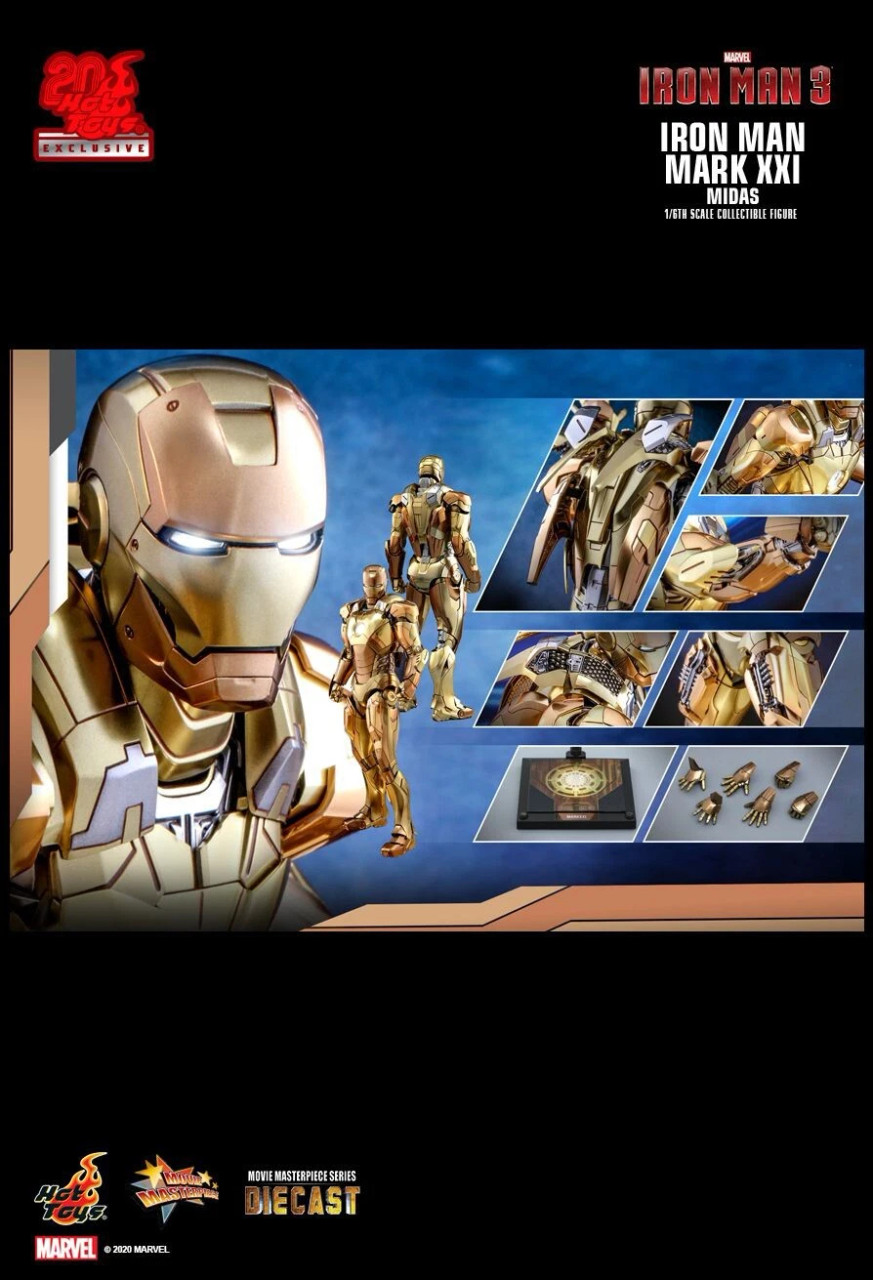 Hot Toys Iron Man Mark XXI Midas Sixth Scale Figure Movie