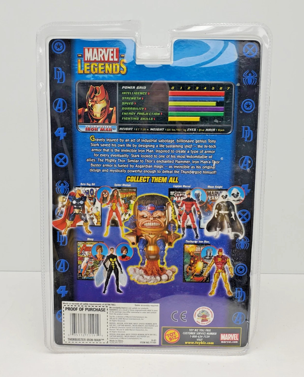 ToyBiz (2006) Marvel Legends Iron Man Thorbuster Armor action