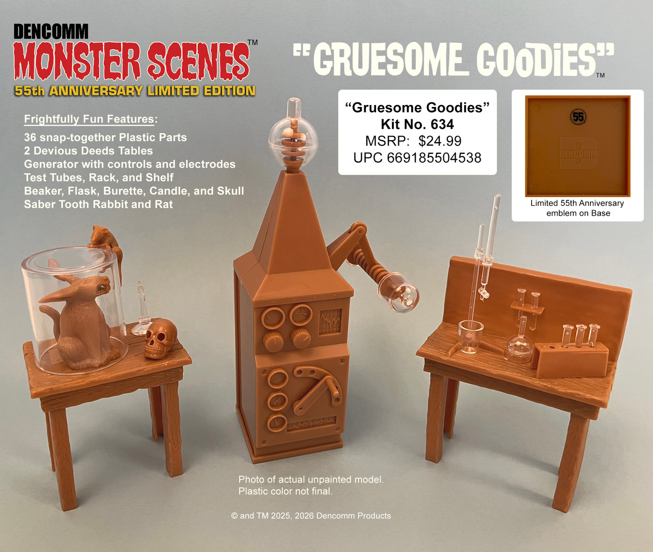 Monster Scenes 55th Anniversary Limited Edition Set of 4