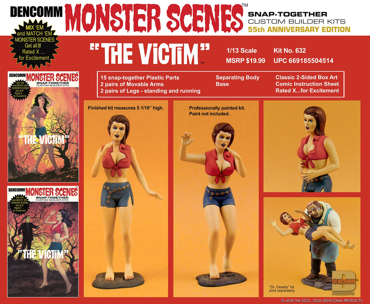 Monster Scenes 55th Anniversary Limited Edition Set of 4 Series 2