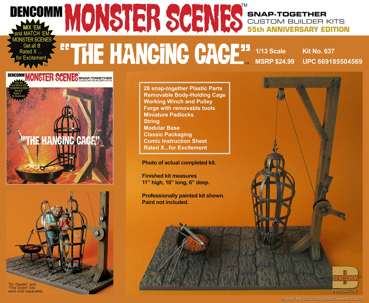 Monster Scenes 55th Anniversary Limited Edition Set of 4 Series 2