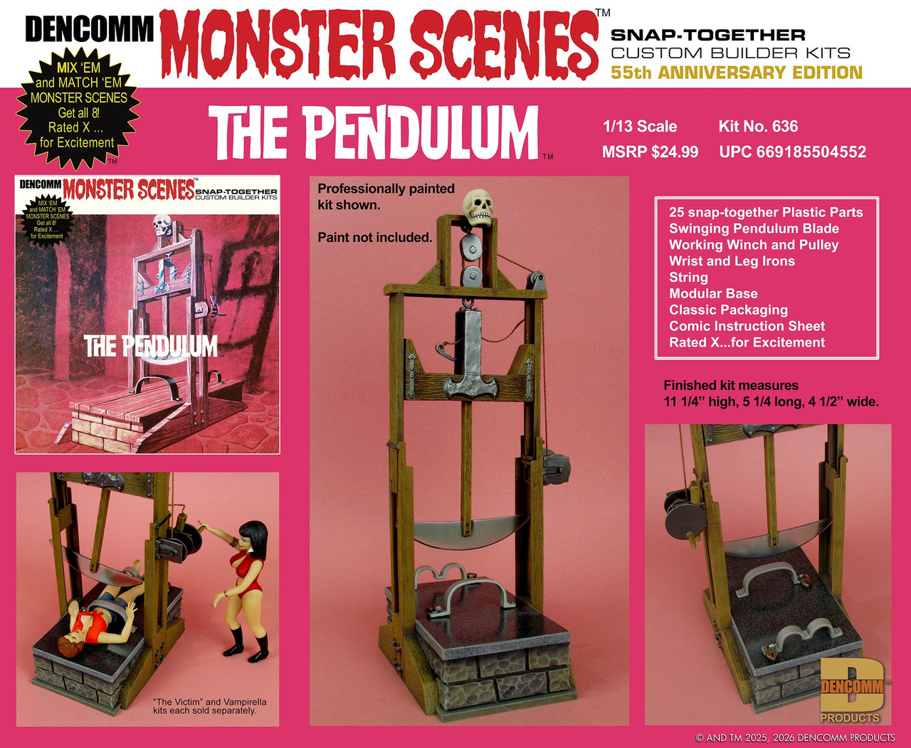 Monster Scenes 55th Anniversary Limited Edition Set of 4 Series 2