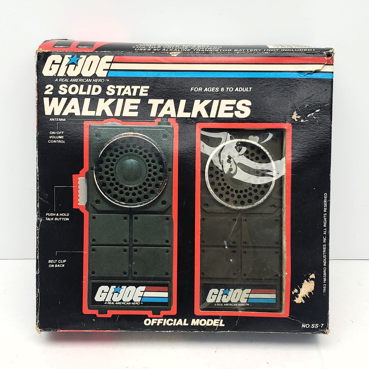 Joe 　脇息2個セット② Nasta (1983) G.I. Joe 2 Solid State Walkie Talkies