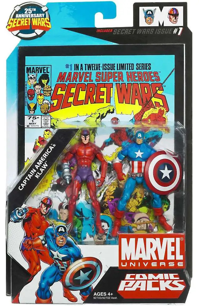 Marvel Universe Secret Wars Comic Packs Captain America & Klaw