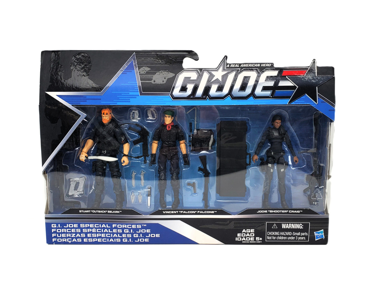 Hasbro GI Joe 50th Anniversary SPECIAL FORCES Outback, Falcon and