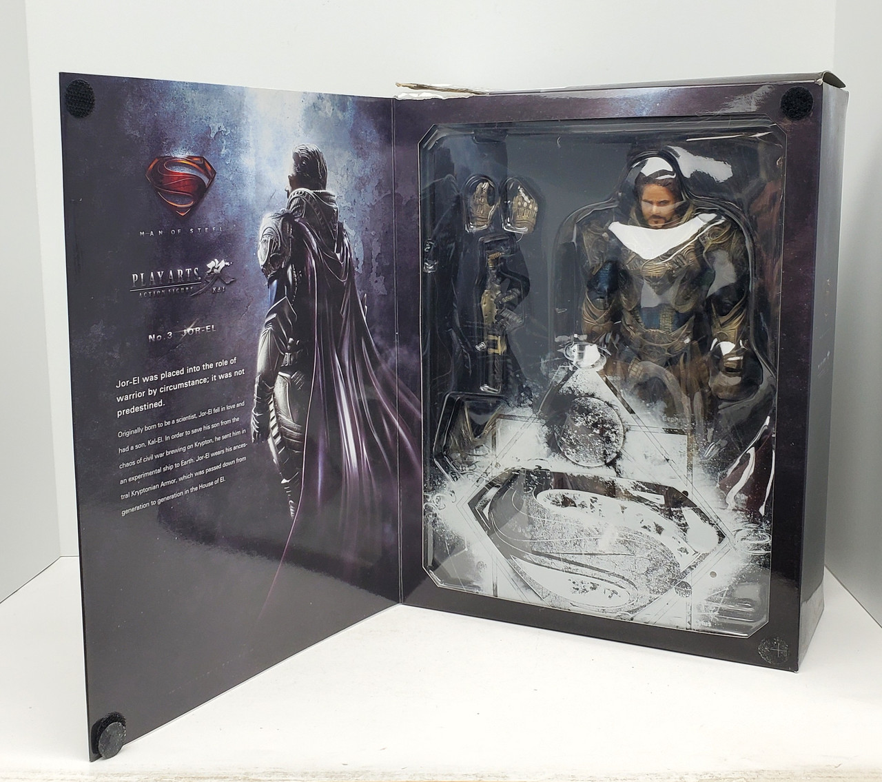 Square Enix Play Arts Kai Superman Man of Steel Jor-El Figure