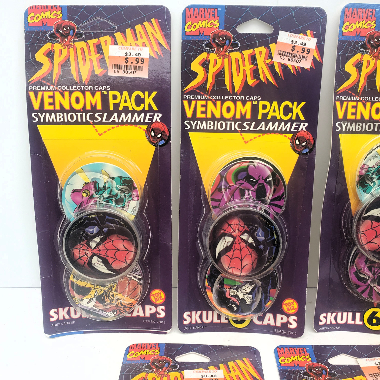 アメコミ SPooktacular Readiness Kit 2010 ToyBiz (1994) Spider-Man VENOM Symbiotic Slammer 7 PACKS