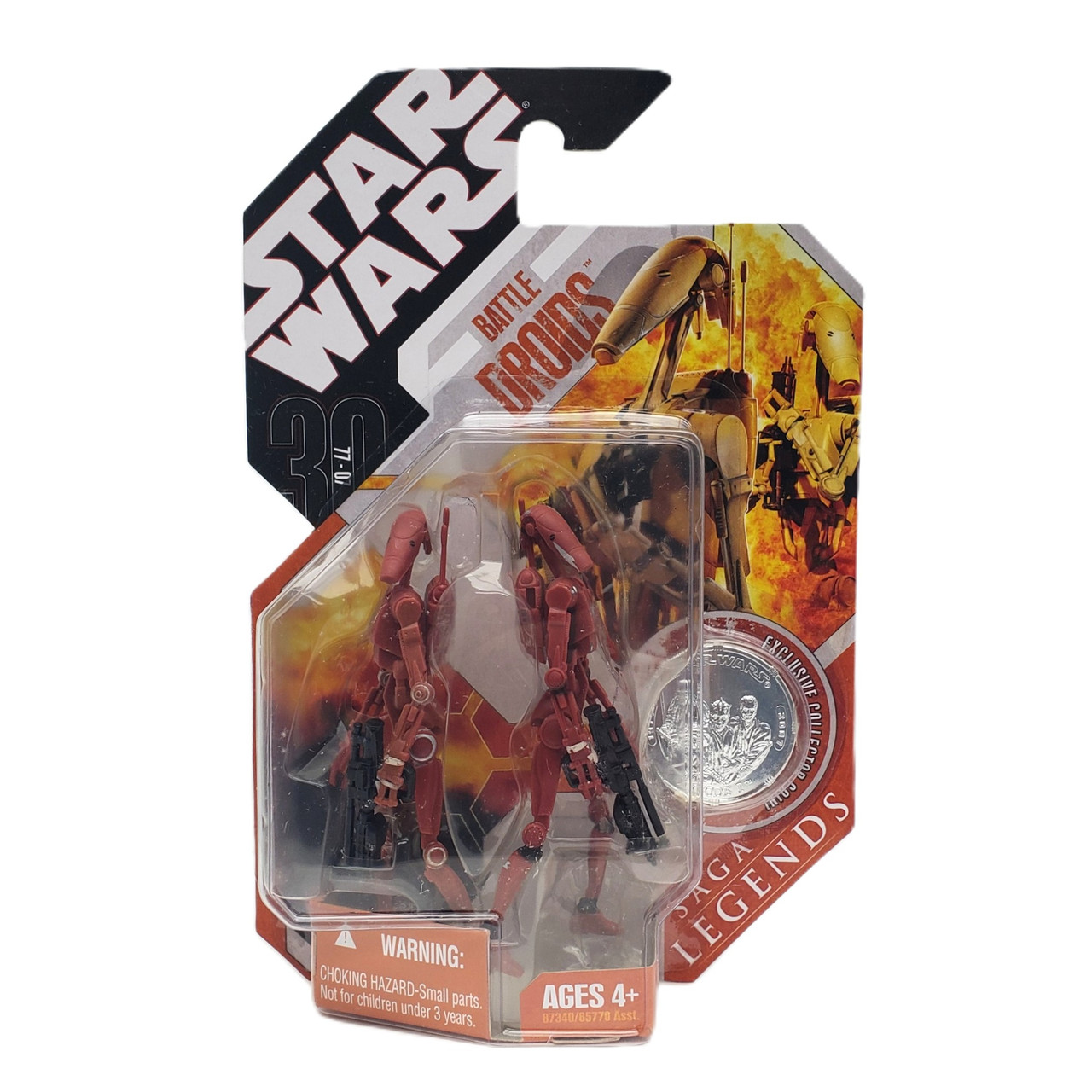 Hasbro Star Wars 30th Anniversary Battle Droids RED 3.75