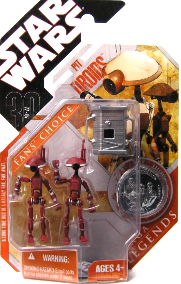 Hasbro Star Wars 30th Anniversary Pit Droids RED 3.75