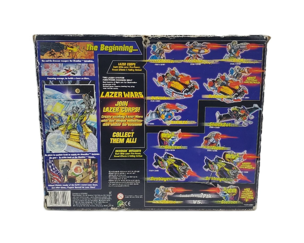 Toy Island (1998) LAZER WARS Colonel Chance action figure