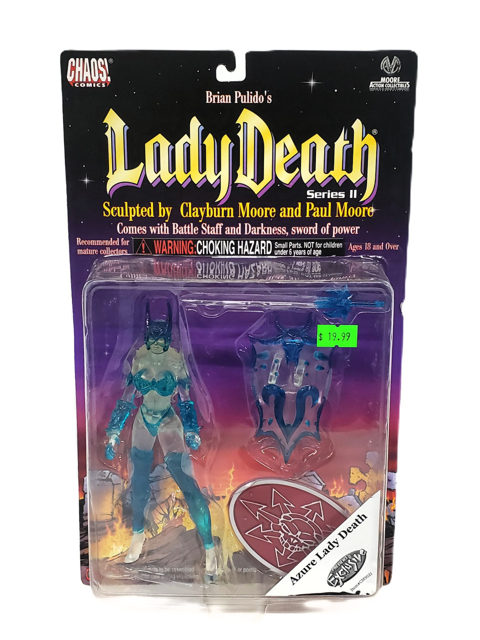MAC Chaos Comics Series II Azure Lady Death action figure