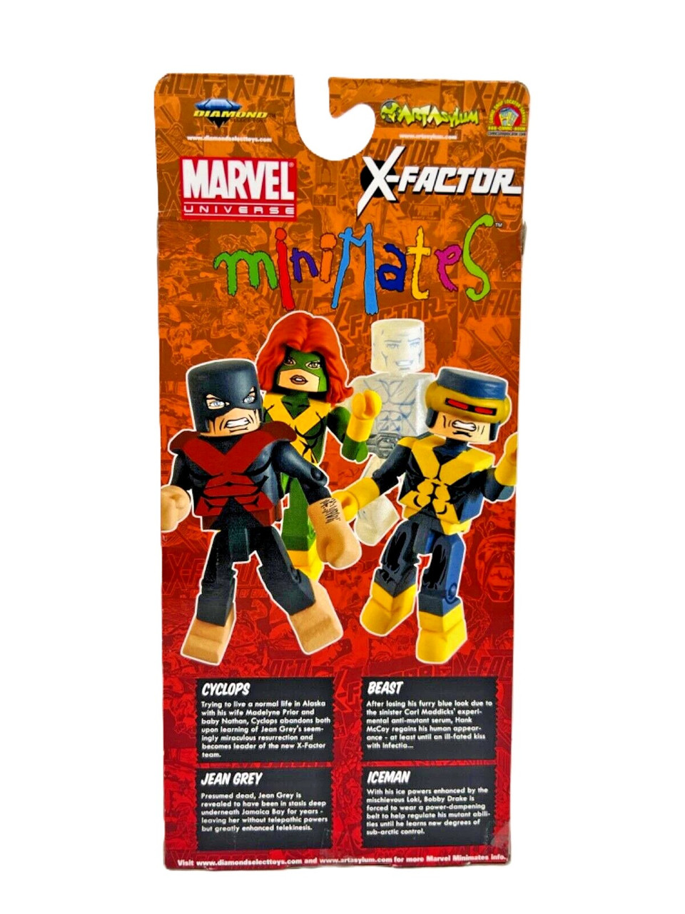 Marvel miniMateS 7パックセット Minimates Marvel X-Factor Set Cyclops, Beast, Iceman, Jean Grey