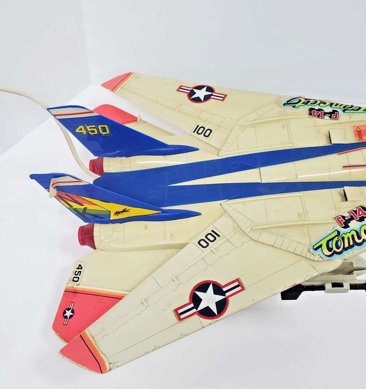 New Bright (1990) GI Joe KO Skystriker N F-14 Tomcat RC Fighter Jet
