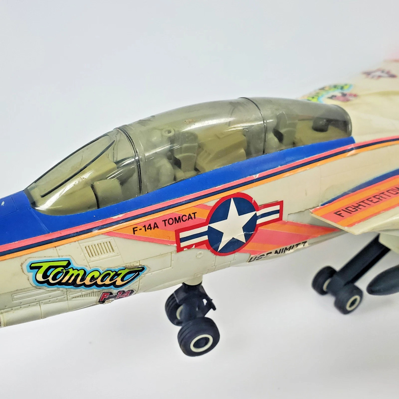 New Bright (1990) GI Joe KO Skystriker N F-14 Tomcat RC Fighter Jet