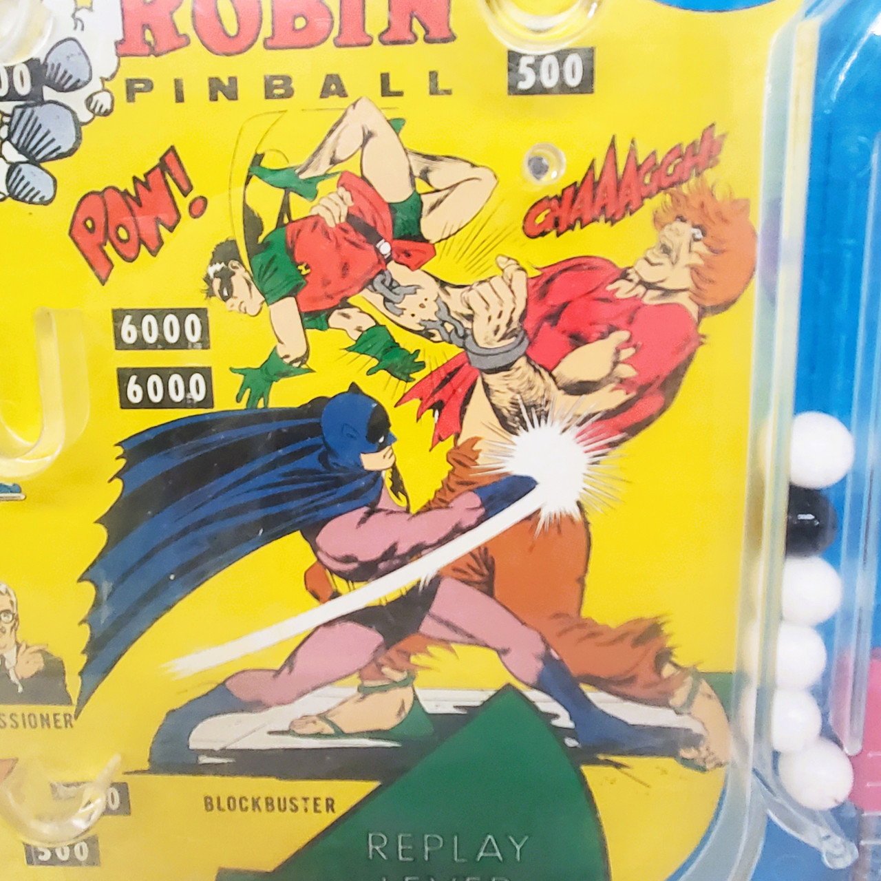 Batman Marx MARX (1967) Batman and Robin Tin Litho Pinball game
