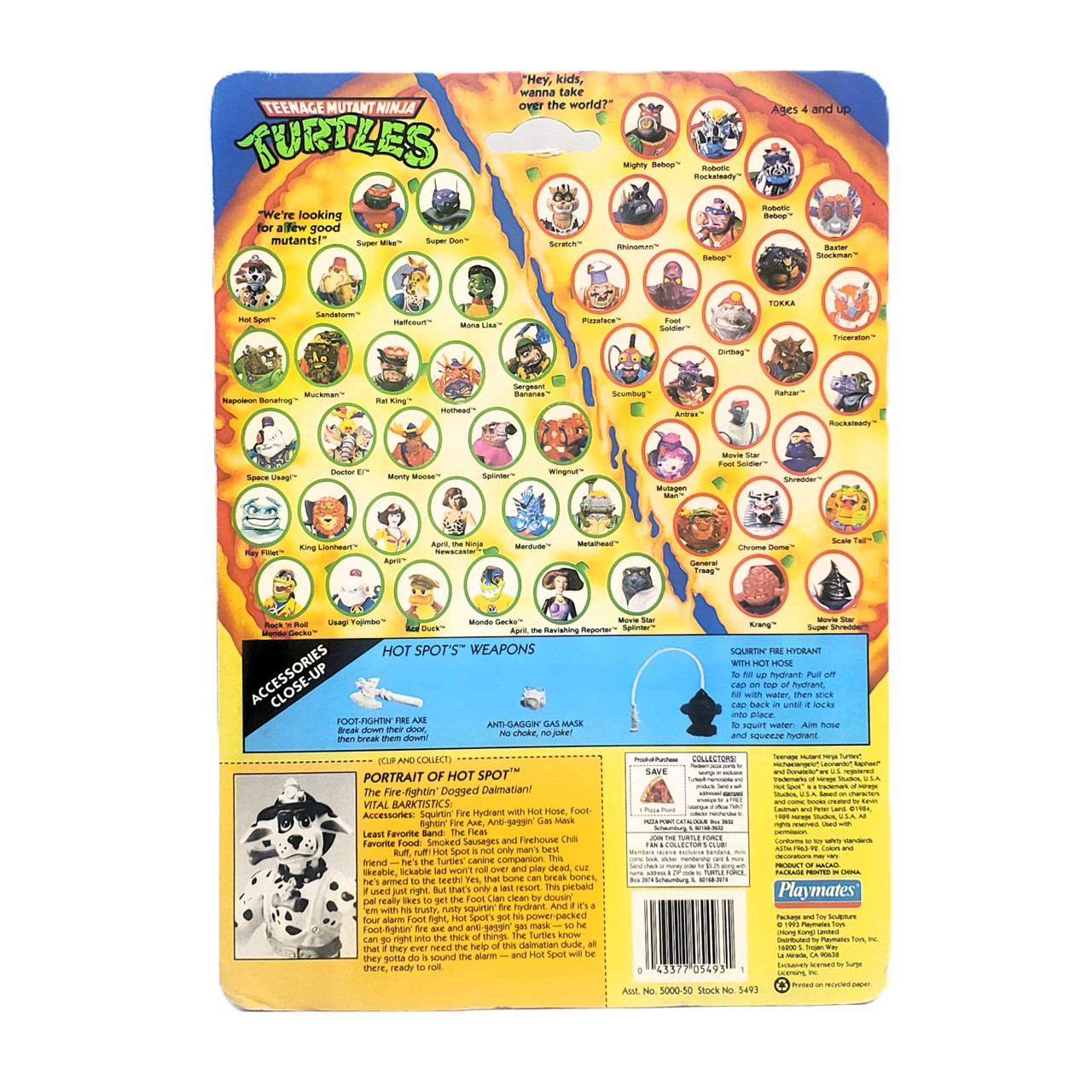 Playmates (1993) TMNT Hot Spot