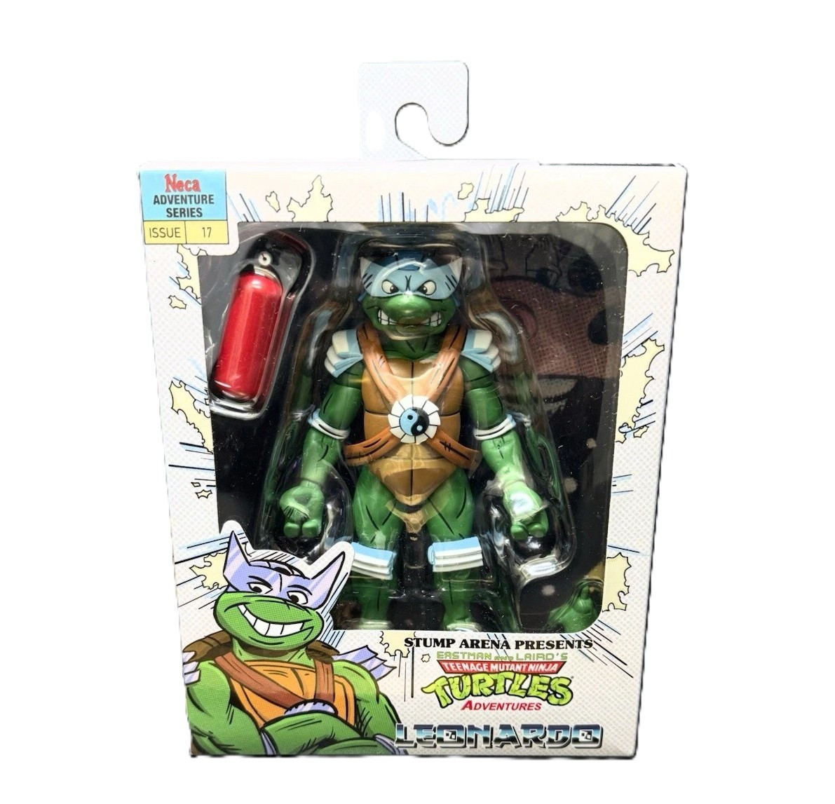 NECA TMNT Stump Arena Presents LEONARDO Wrestling guise action figure