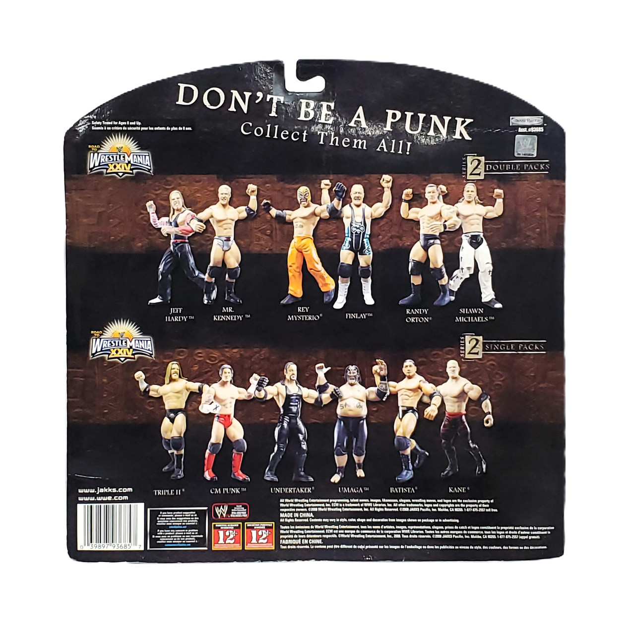 Jakks (2008) WWE Road To Wrestlemania XXIV Finlay And Rey Mysterio