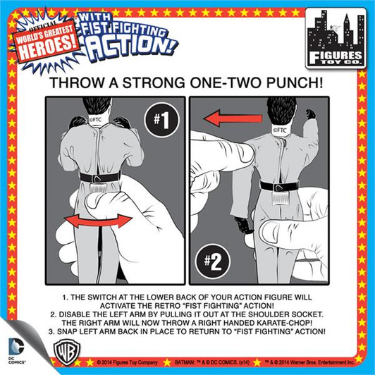 DC Comics Super Powers Retro Action 8" Action Figure Series 2 Set of 4