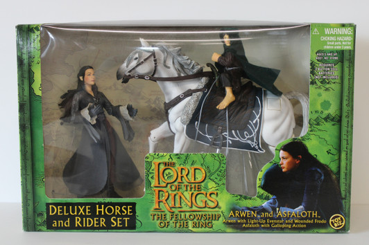 ToyBiz Lord of the Rings Arwen with Asfaloth and Wounded Frodo Deluxe Horse and Rider Set