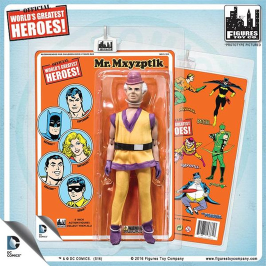 DC Comics 8 Inch Action Figures With Mego-Like Retro Cards: Mr. Mxyzptlk