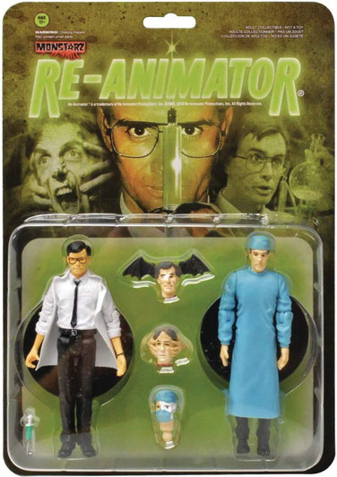 Monstarz Re-Animator Dr. Herbert West and Dr. Carl Hill 3.75" Scale Retro Action Figure 2 pack