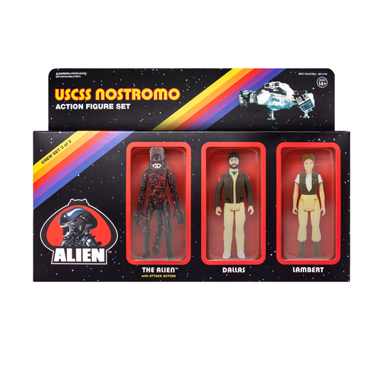 Super7 Alien ReAction Figure - Pack C (Dallas, Lambert, Bloody Alien) Super7 Alien ReAction Figure - Pack C (Dallas, Lambert, Bloody Alien)