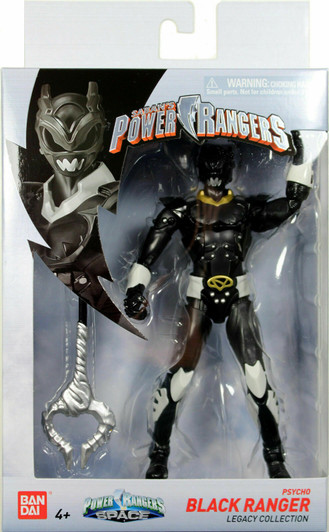 Hasbro Power Rangers Space Psycho Black Ranger 6" Action Figure