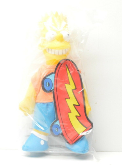The Simpsons Bart Simpson Plush 9" tall Burger King (1990)