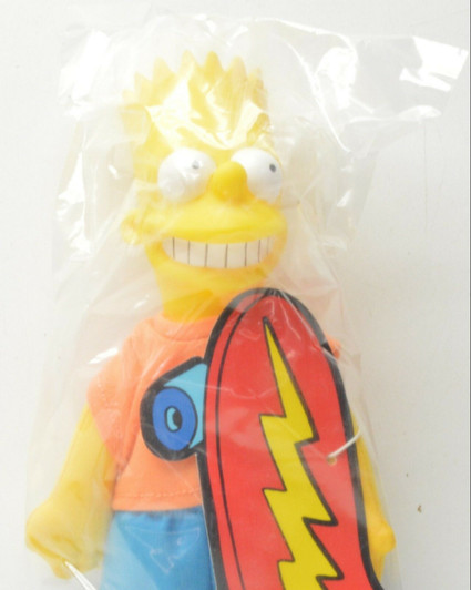 The Simpsons Bart Simpson Plush 9" tall Burger King (1990)