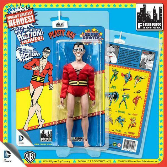 Figures Toy Co. DC Comics Plastic Man Fist Fighting 8in action figure