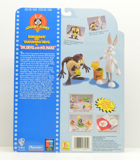 Playmates (1997) Looney Tunes Bugs Bunny Tasmanian Devil action figure