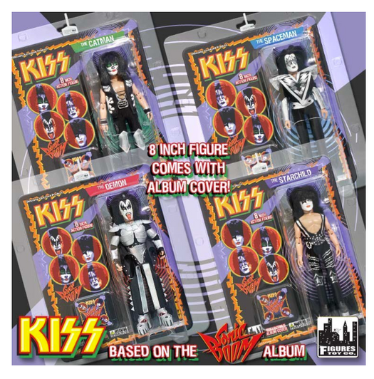 Figures Toy Co. KISS Sonic Boom 8in action figure set of 4